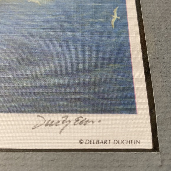 Statue of Liberty with Boats - Signed “Duchein” - Picture 2 of 5